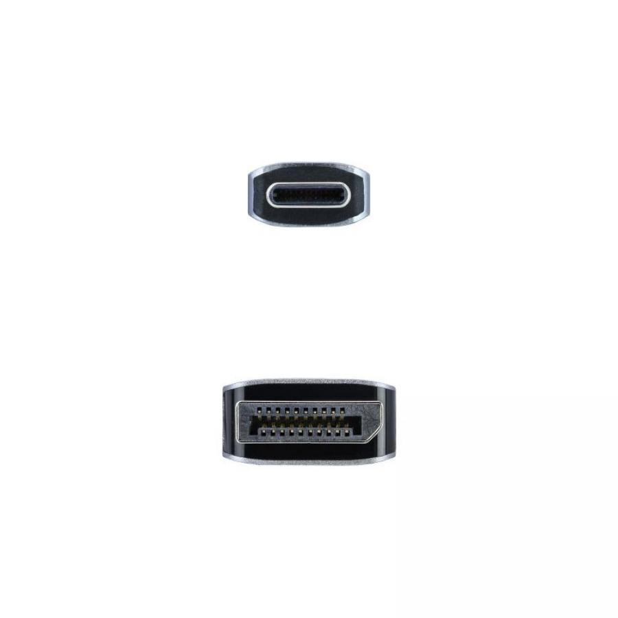 Cable Conversor Nanocable 10.15.5002/ USB Tipo-C Macho - Displayport Macho/ 1.8m/ Negro - Imagen 3