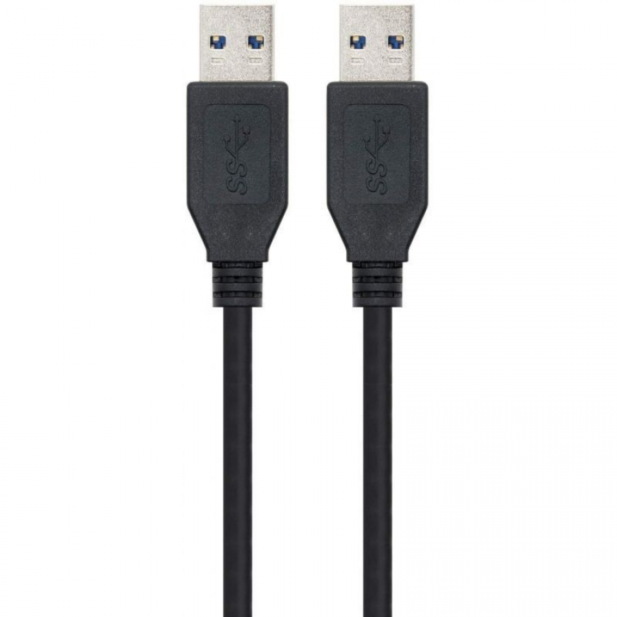 Cable USB 3.0 Nanocable 10.01.1002-BK/ USB Macho - USB Macho/ 2m/ Negro - Imagen 3