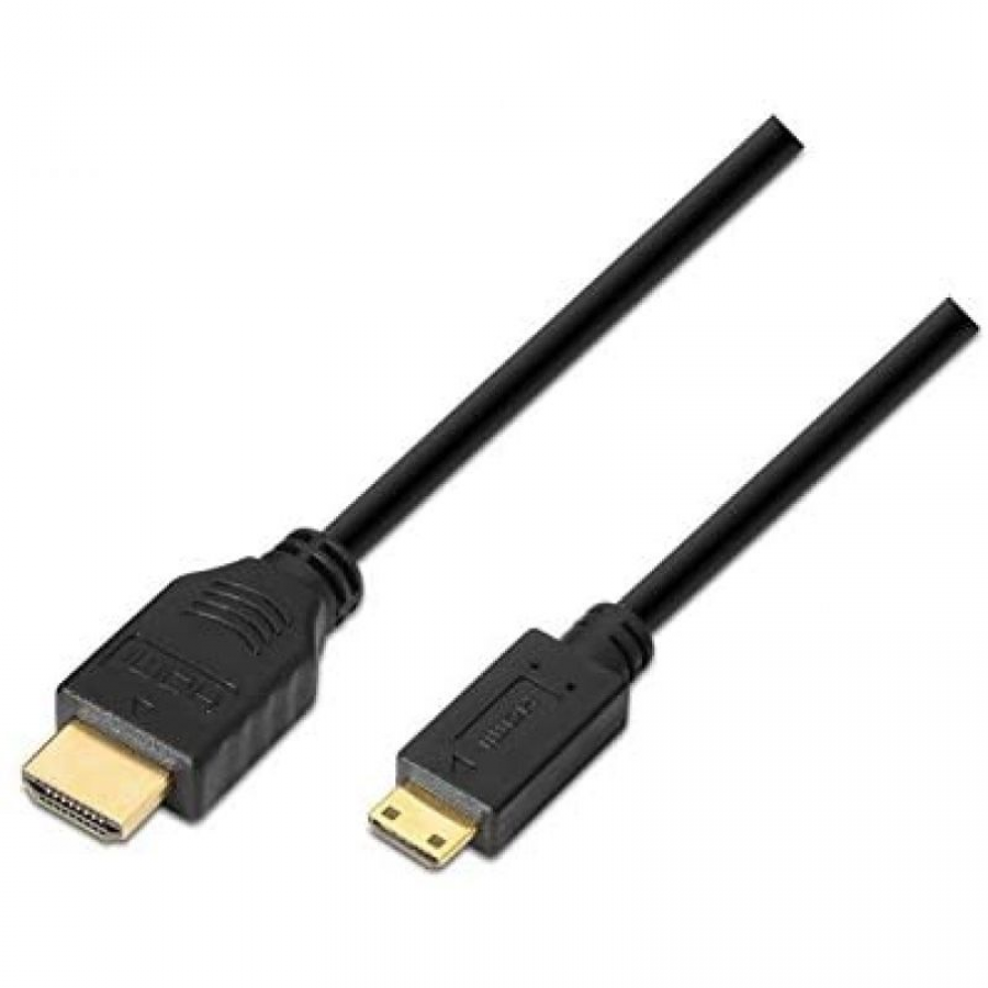 Cable HDMI Nanocable 10.15.0902/ HDMI Macho - Mini HDMI Macho/ 1.8m/ Negro - Imagen 4