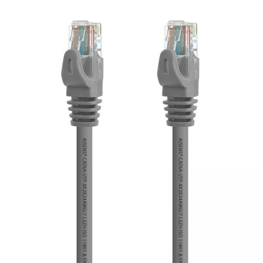 Cable de Red RJ45 UTP Aisens A145-0331 Cat.6A/ 15m/ Gris - Imagen 2
