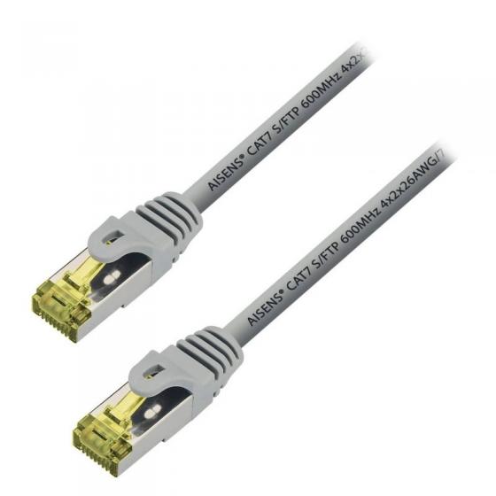 Cable de Red RJ45 S/FTP Aisens A146-0333 Cat.7 50cm Gris