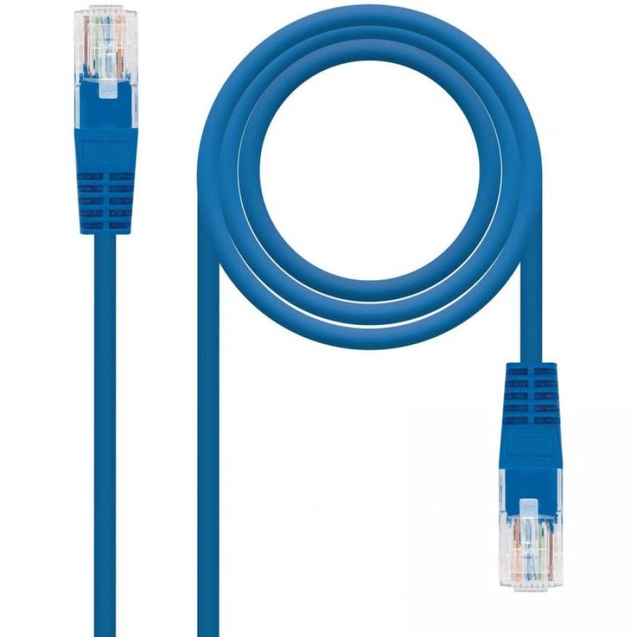 Cable de Red RJ45 UTP Nanocable 10.20.0101-BL Cat.5e/ 1m/ Azul - Imagen 2
