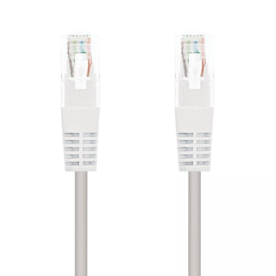 Cable de Red RJ45 UTP Nanocable 10.20.0102-W Cat.5e/ 2m/ Blanco - Imagen 1