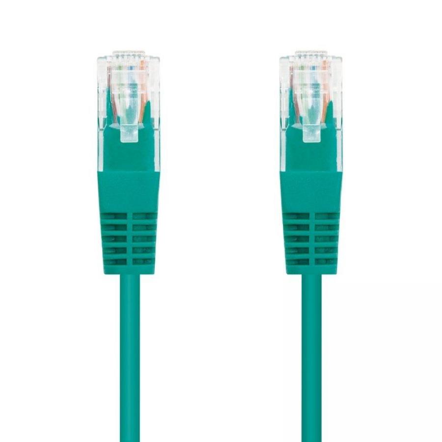 Cable de Red RJ45 UTP Nanocable 10.20.0400-GR/ Cat.6/ 50cm/ Verde - Imagen 1