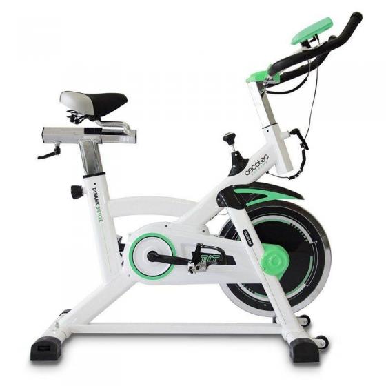 Bicicleta Indoor Cecotec Extreme/ Volante de inercia 16kg/ Blanca y Verde