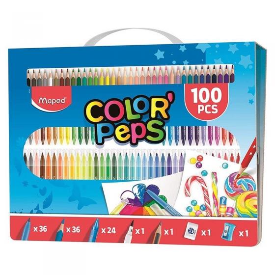 Kit de Colorear Maped Color'Peps 907003/ 100 unidades/ Contenido Surtido - Imagen 1