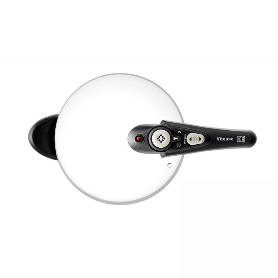 OLLA A PRESIÓN VITESSE BRA A185104 - Ø24CM - 9L - ACERO INOXIDABLE 18/10 - MANGO DE TIJERA - ASAS DE BAQUELITA TERMO RESISTENTE 