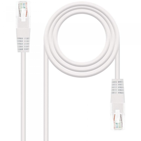 Cable de Red RJ45 UTP Nanocable 10.20.0100-W Cat.5/ 50cm/ Blanco