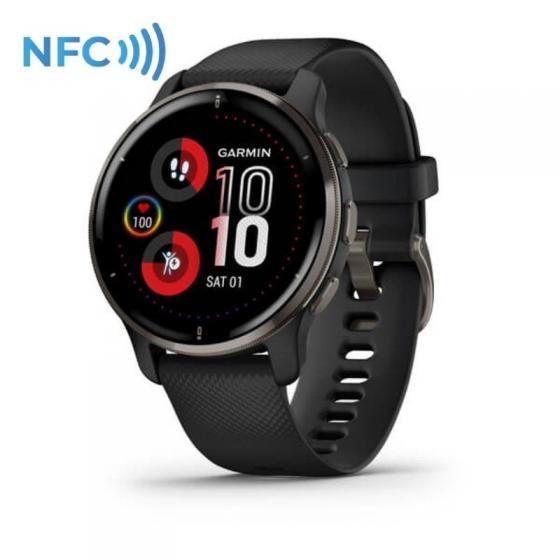 Smartwatch Garmin Venu 2 Plus/ Notificaciones/ Frecuencia Cardíaca/ GPS/ Negro Pizarra - Imagen 1