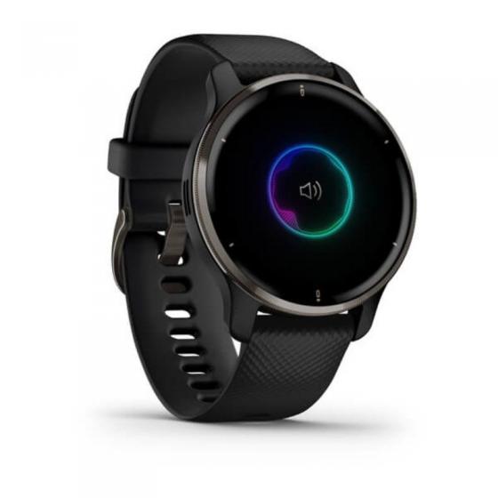 Smartwatch Garmin Venu 2 Plus/ Notificaciones/ Frecuencia Cardíaca/ GPS/ Negro Pizarra
