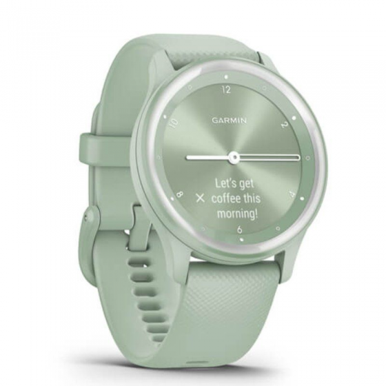 Smartwatch Garmin Vivomove Sport/ Notificaciones/ Frecuencia Cardíaca/ GPS/ Verde Menta