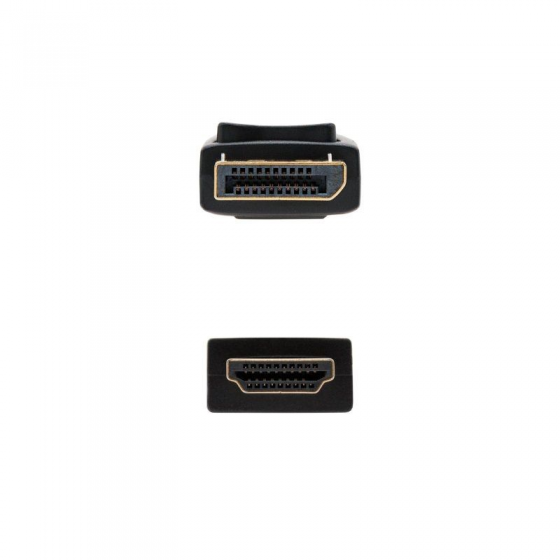 Cable Conversor Nanocable 10.15.4301/ Displayport Macho - HDMI Macho/ 1m/ Negro