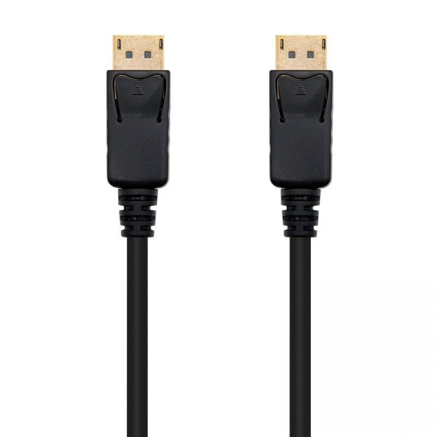 Cable Displayport 1.2 4K Nanocable 10.15.2301-L150/ Displayport Macho - Displayport Macho/ 1.5m/ Negro - Imagen 1