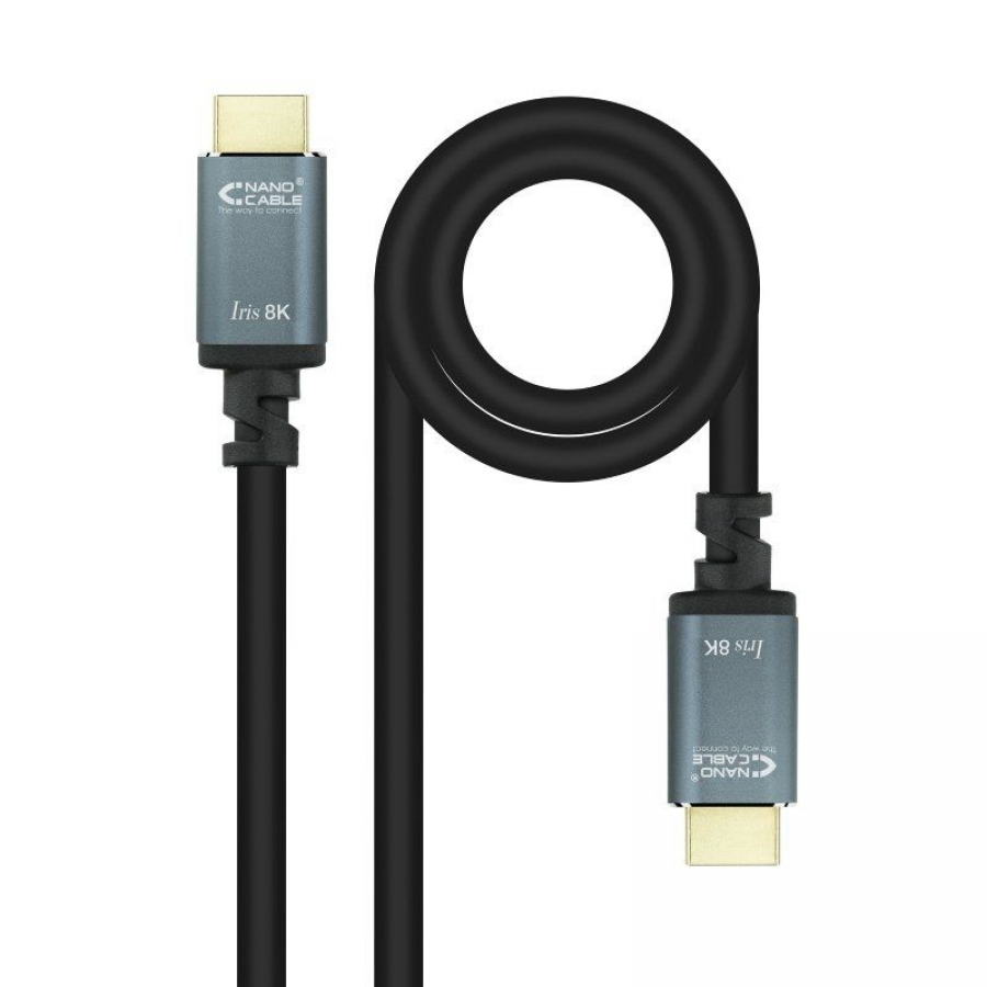 Cable HDMI 2.1 8K Nanocable 10.15.8001-L150/ HDMI Macho - HDMI Macho/ 1.5m/ Negro - Imagen 2