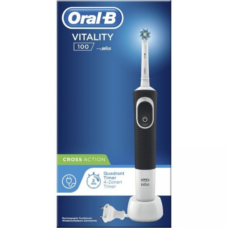 Cepillo Dental Braun Oral-B Vitality 100 Crossaction/ Negro - Imagen 1