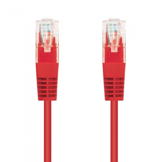 Cable de Red RJ45 UTP Nanocable 10.20.0400-L25-R Cat.6/ 25cm/ Rojo