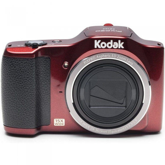 Cámara Digital Kodak FZ152 Friendly Zoom/ 16MP/ Zoom Óptico 15x/ Roja