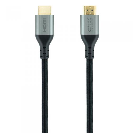 Cable HDMI 2.1 8K Nanocable 10.15.8103 HDMI Macho - HDMI Macho 3m Certificado Negro
