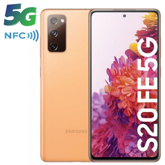 Smartphone Samsung Galaxy S20 FE 6GB/ 128GB/ 6.5'/ 5G/ Naranja Nube - Imagen 1