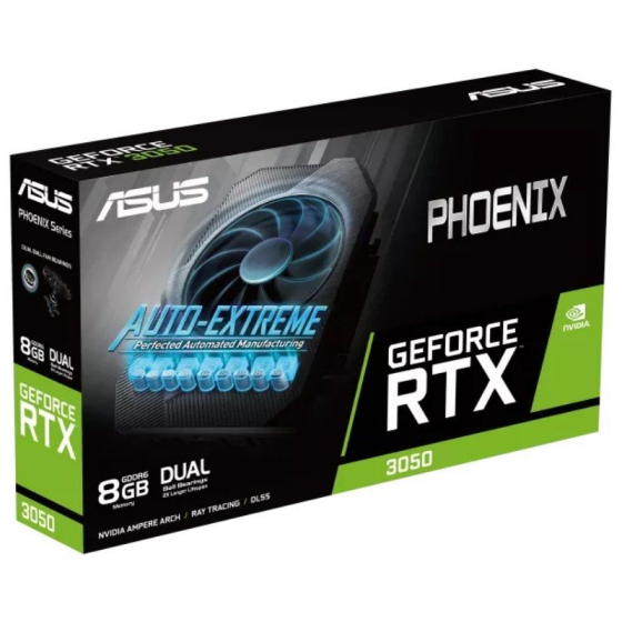 Tarjeta Gráfica Asus GeForce RTX 3050 Phoenix/ 8GB GDDR6