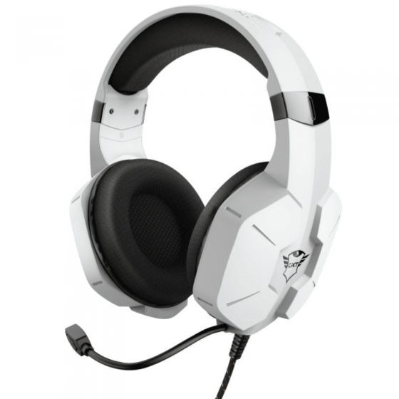 Auriculares Gaming con Micrófono Trust Gaming GXT 323W Carus/ Jack 3.5/ Blancos