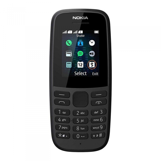 Teléfono Móvil Nokia 105 4TH Edition/ Negro