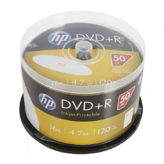 DVD+R HP DRE00026WIP-3 PRINT 16X/ Tarrina-50uds - Imagen 1