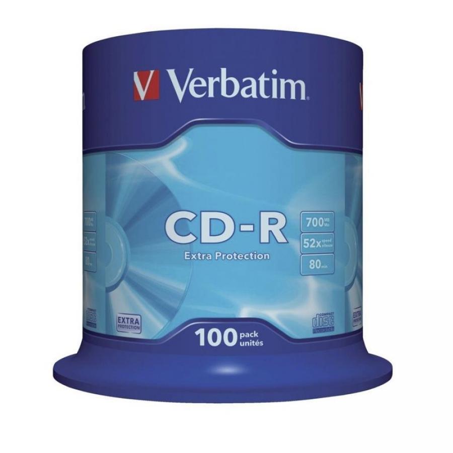 CD-R Verbatim Datalife 52X/ Tarrina-100uds - Imagen 1