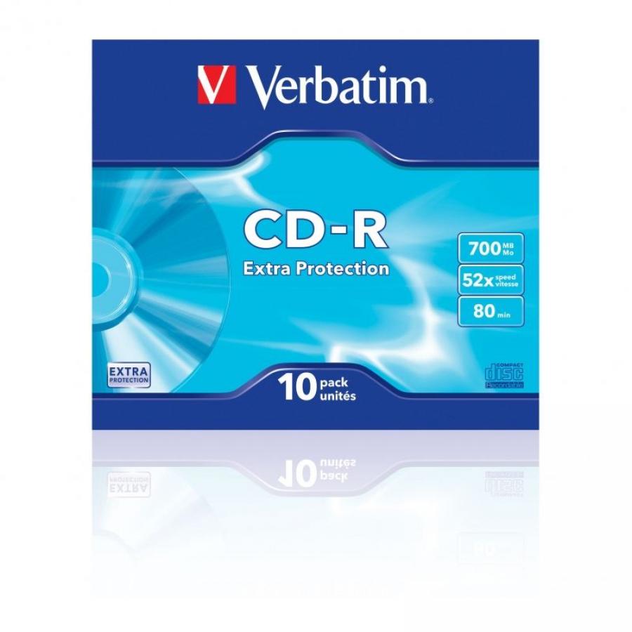 CD-R Verbatim Datalife 52X/ Estuche delgado-10uds - Imagen 2