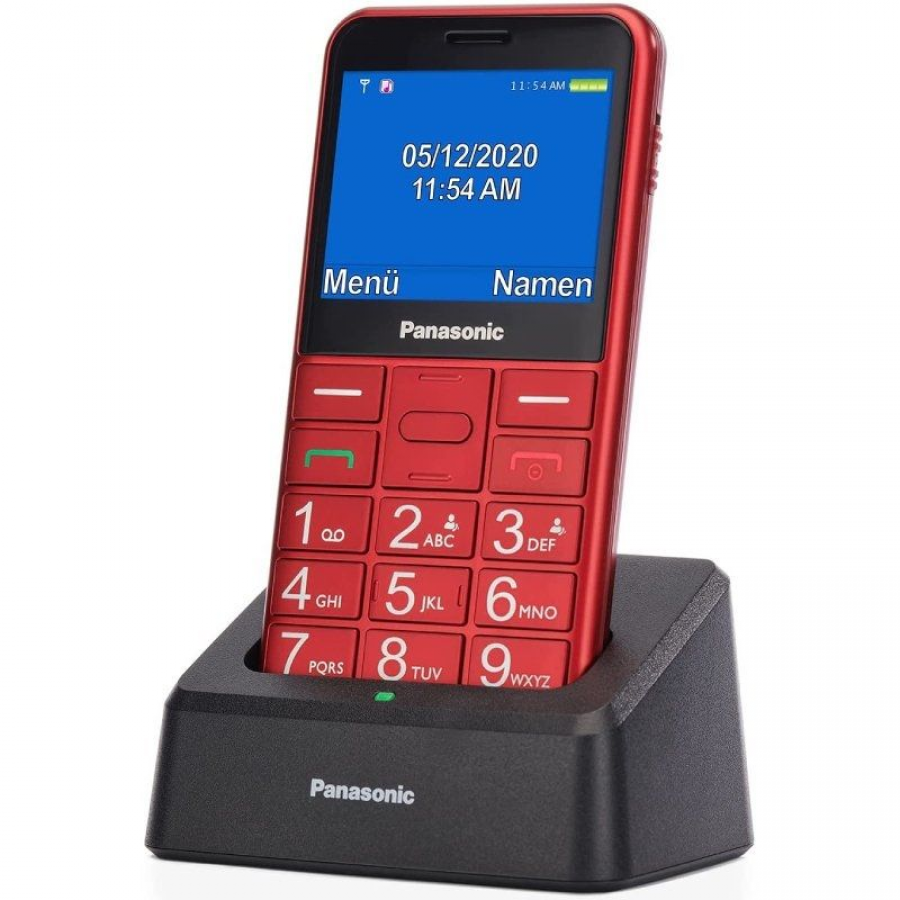 Teléfono Móvil Panasonic KX-TU155EXRN para Personas Mayores/ Rojo - Imagen 2