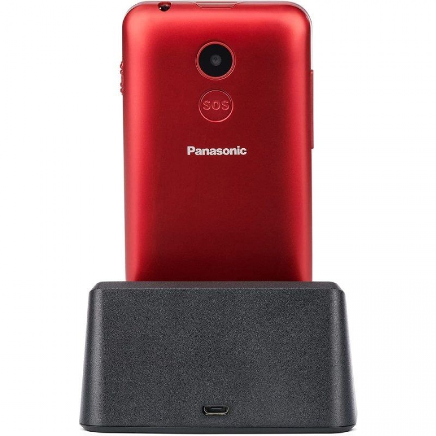 Teléfono Móvil Panasonic KX-TU155EXRN para Personas Mayores/ Rojo - Imagen 4