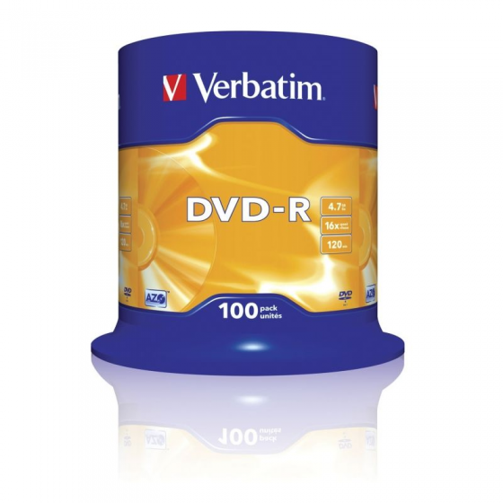 DVD-R Verbatim Advanced AZO 16X/ Tarrina-100uds - Imagen 1
