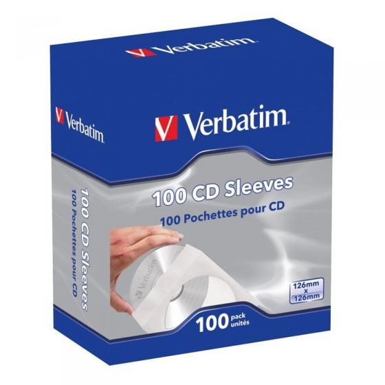 Fundas CD-R Verbatim Sleeves Caja-100uds