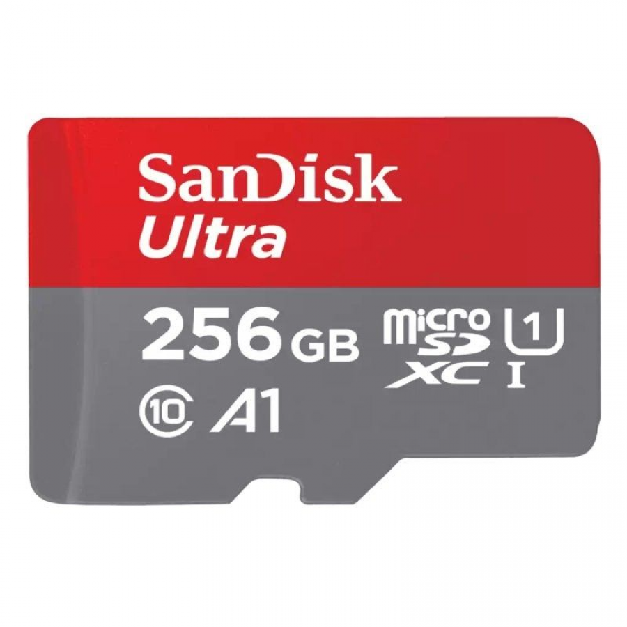 Tarjeta de Memoria SanDisk Ultra 256GB microSD con Adaptador/ Clase 10/ 120MBs - Imagen 1