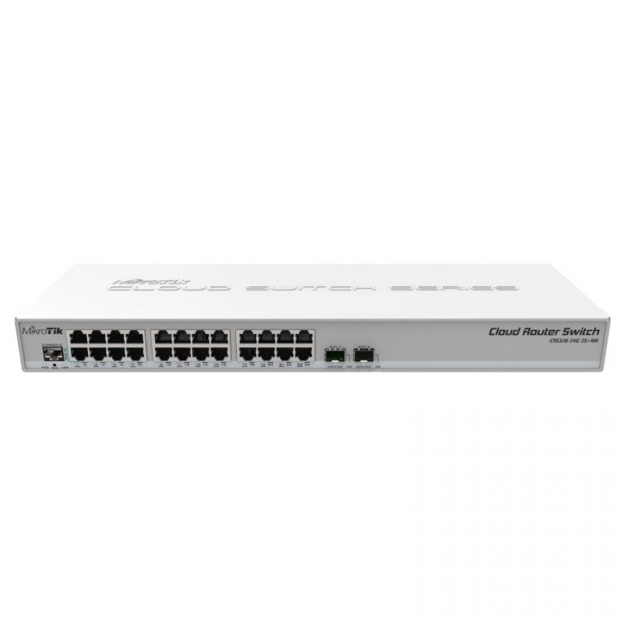 Router Mikrotik CRS326-24G-2S+RM 26 RJ45 SFP PoE