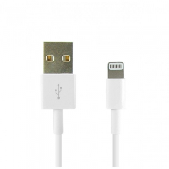Cable USB 2.0 Lightning 3GO C131/ USB Macho - Lightning Macho/ 1m/ Blanco