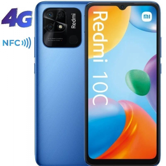 Smartphone Xiaomi Redmi 10C NFC 4GB/ 128GB/ 6.71'/ Azul Océano - Imagen 1