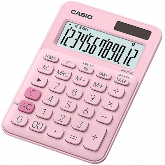 Calculadora Casio MS-20UC-PK/ Rosa - Imagen 1