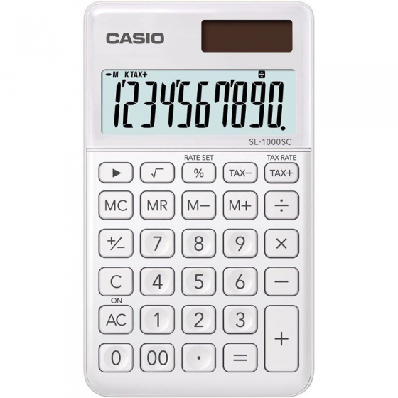 Calculadora Casio SL-1000SC-WE/ Blanca - Imagen 1