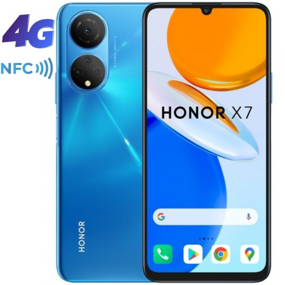 Smartphone Honor X7 4GB 128GB 6.74' Azul Océano