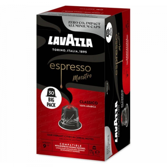 Cápsula Lavazza Espresso Maestro Clásico para cafeteras Nespresso/ Caja de 30 - Imagen 1