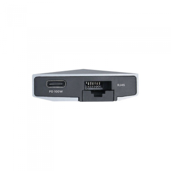 Hub USB 3.0 Tipo-C Aisens ASUC-9P001-GR/ 1 HDMI/ 3 Puertos USB 3.0/ 1 RJ45/ 1 Audio/ / 1 Lector Tarjetas / Gris - Imagen 4