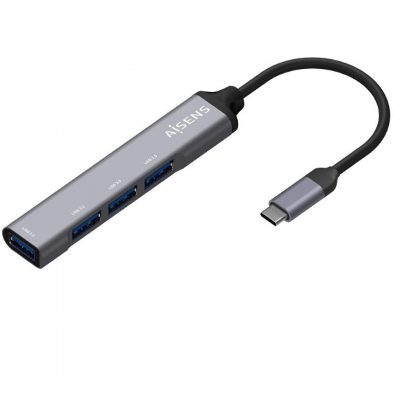 Hub USB 3.1 Tipo-C Aisens A109-0541 4 Puertos USB