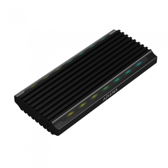 Caja Externa para Disco SSD M.2 SATA/NVMe Aisens ASM2-RGB012B USB 3.2 Sin tornillos