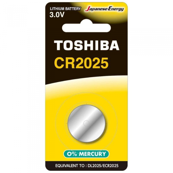 Pilas de Botón Toshiba CR2025/ 3V