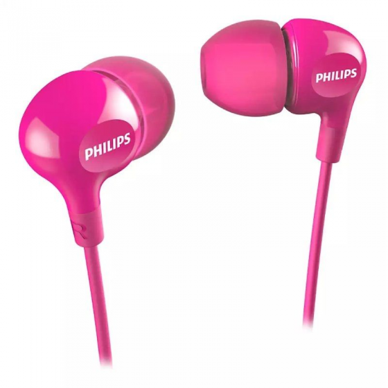 Auriculares Intrauditivos Philips SHE3550/ Jack 3.5/ Rosas