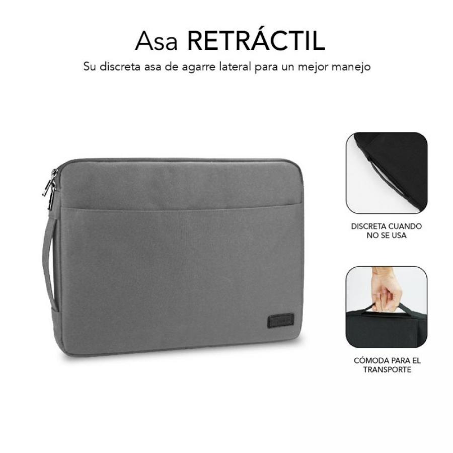 Funda Subblim Urban Laptop Sleeve para Portátiles hasta 14'/ Negra - Imagen 2