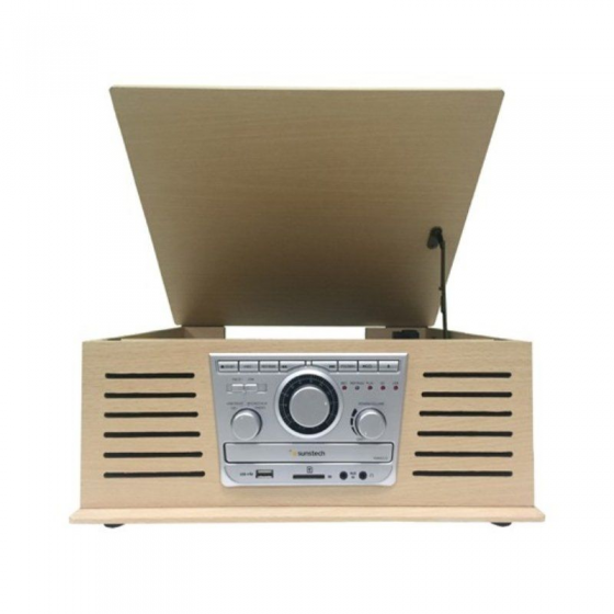 Tocadiscos Sunstech PXR42CD/ Bluetooth/ Radio FM/ Conversor a MP3