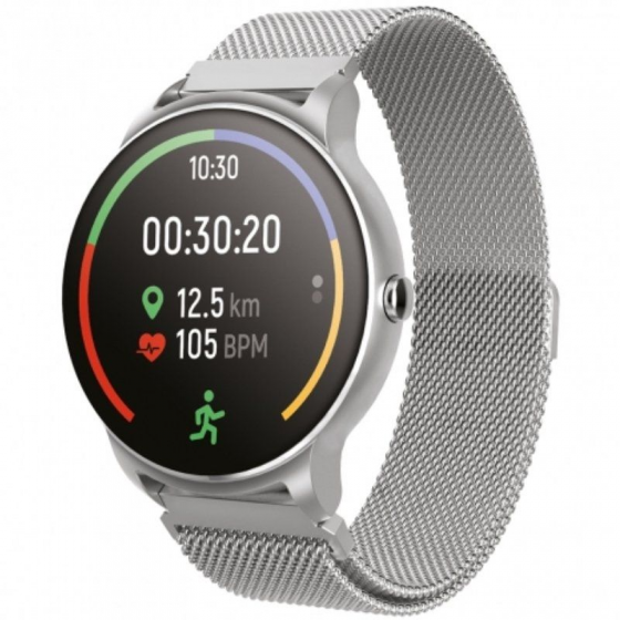 Smartwatch Forever ForeVive 2 SB-330 Notificaciones Frecuencia Cardíaca Plata