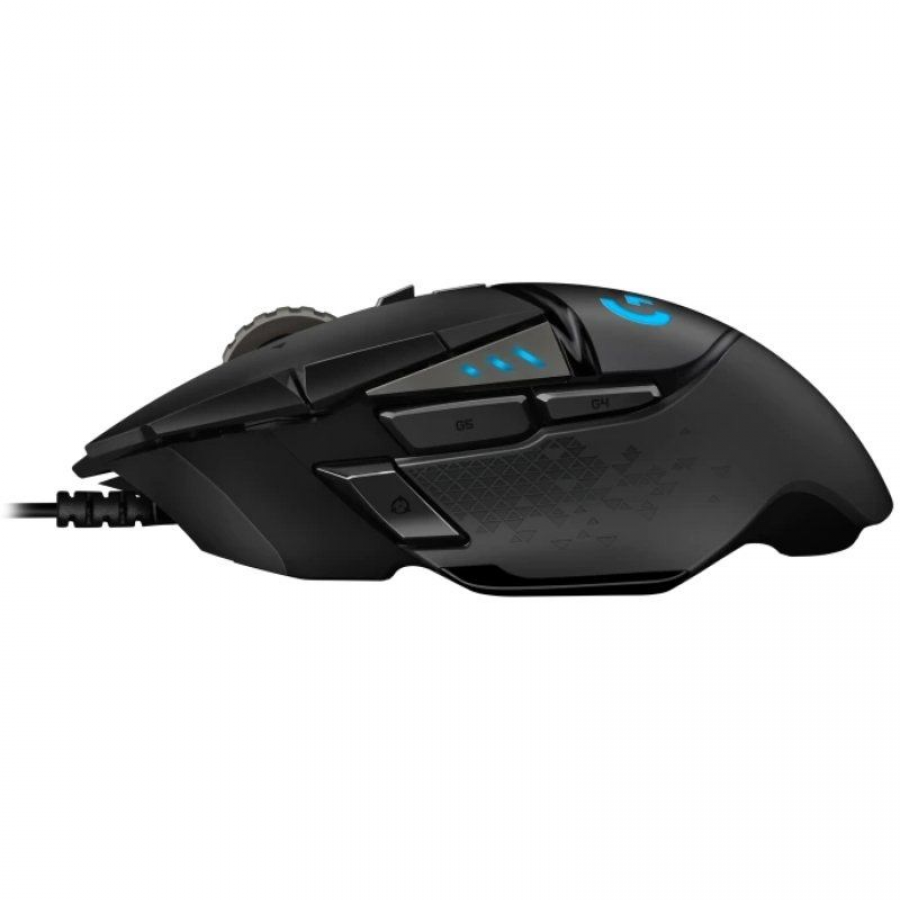 Ratón Gaming Logitech G502 Hero/ Hasta 25600 DPI/ Negro